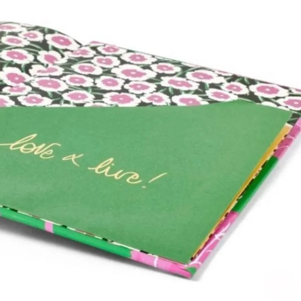 NWT Geranium Leaf Pink/Green Lined Journal - DVF for Target